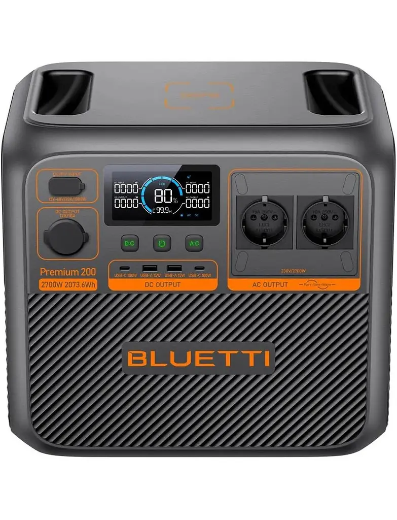 Зарядная станция BLUETTI PREMIUM 200 V2 / 2700 Вт / 2073.6 Вт/ч / LiFePO4 (PREMIUM 200 V2) UA - фото 4