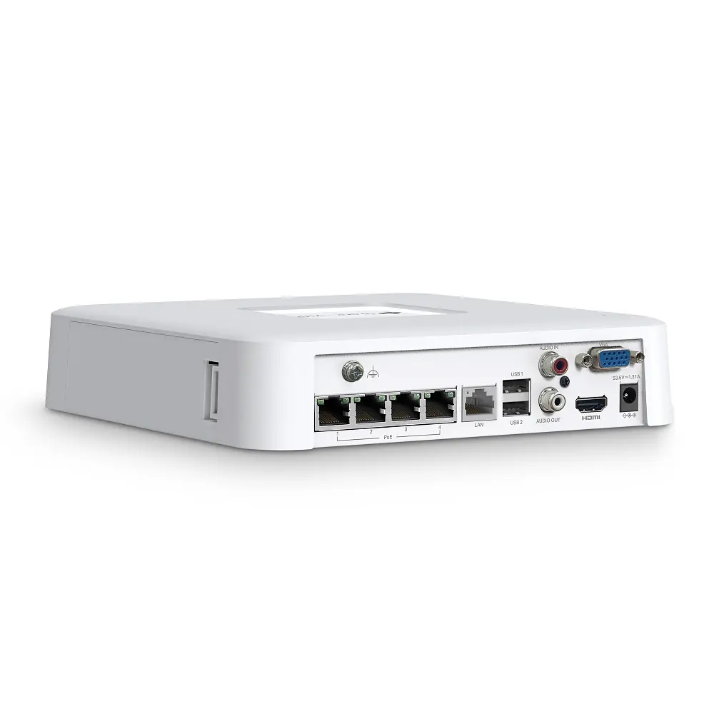 IP-Відеореєстратор TP-Link VIGI NVR1104H-4P, 4 канали Poe, 2xUSB, H265+, 1xHDD, до 16 ТБ, білий - фото 3