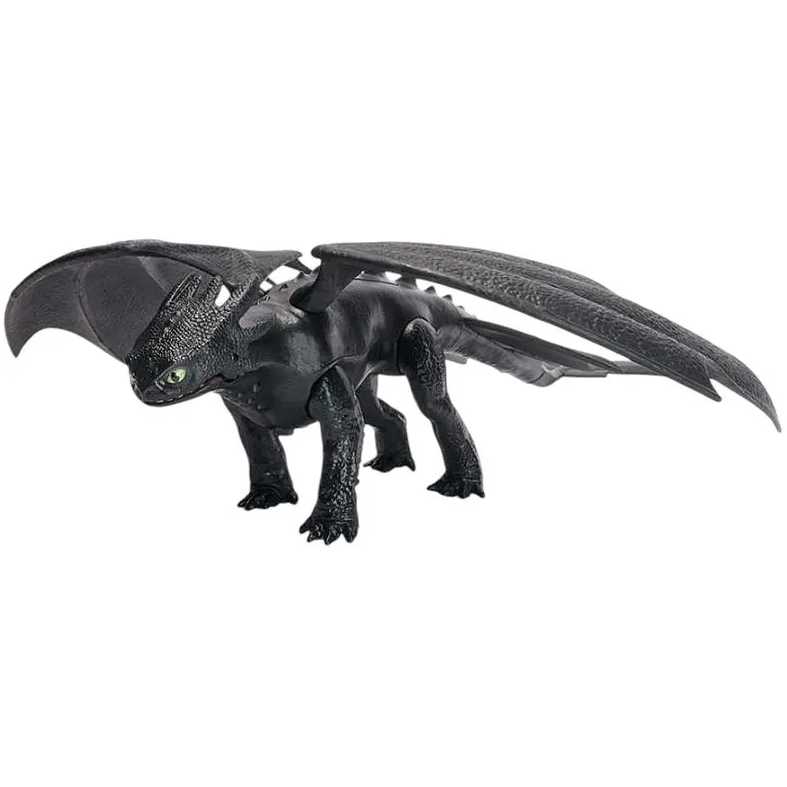 Інтерактивний дракон Dragons Як приборкати дракона Беззубик зі звуковими ефектами 30 см чорний (SM66662/9580) - фото 2