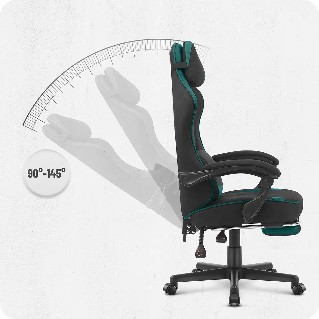 Кресло Cabro C504 Black-Green ткань - фото 9