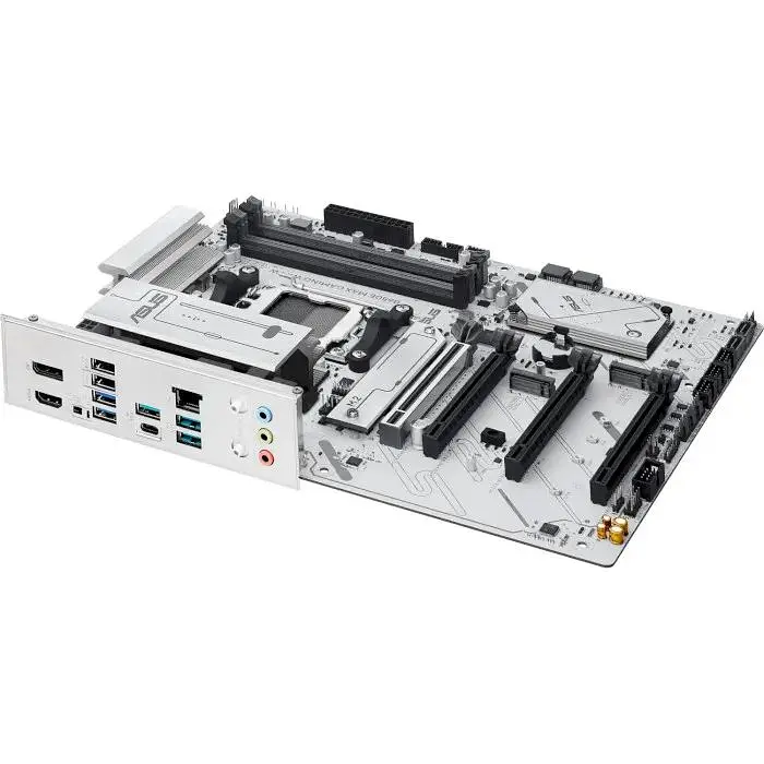 Материнська плата Asus AM5 B650E MAX Gaming WIFI W, B650, 4xDDR5, Int.Video (CPU), 4xSATA3, 3xM.2, 1xPCI-E 5.0x16, 1xPCI-E 4.0x16, 2xPCI. 2.5Gb, WiFi 6E, Bluetooth 5.3, 8xUSB 3.2/8xUSB 2.0, HDMI/DP, ATX - фото 6
