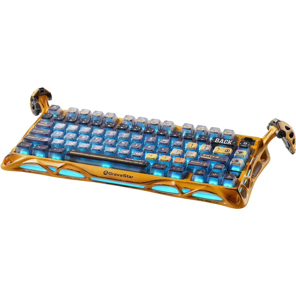 Клавиатура GravaStar Mercury K1 Pro TKL UA Yellow GSK1PRO_YLW [140624] - фото 3