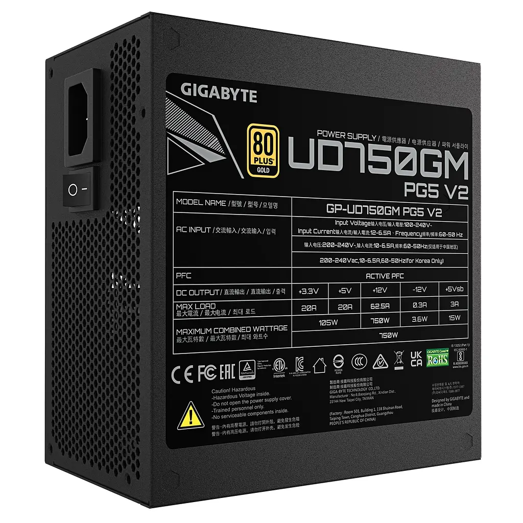 Блок живлення Gigabyte GP-UD750GM PG5 V2 750W - фото 5