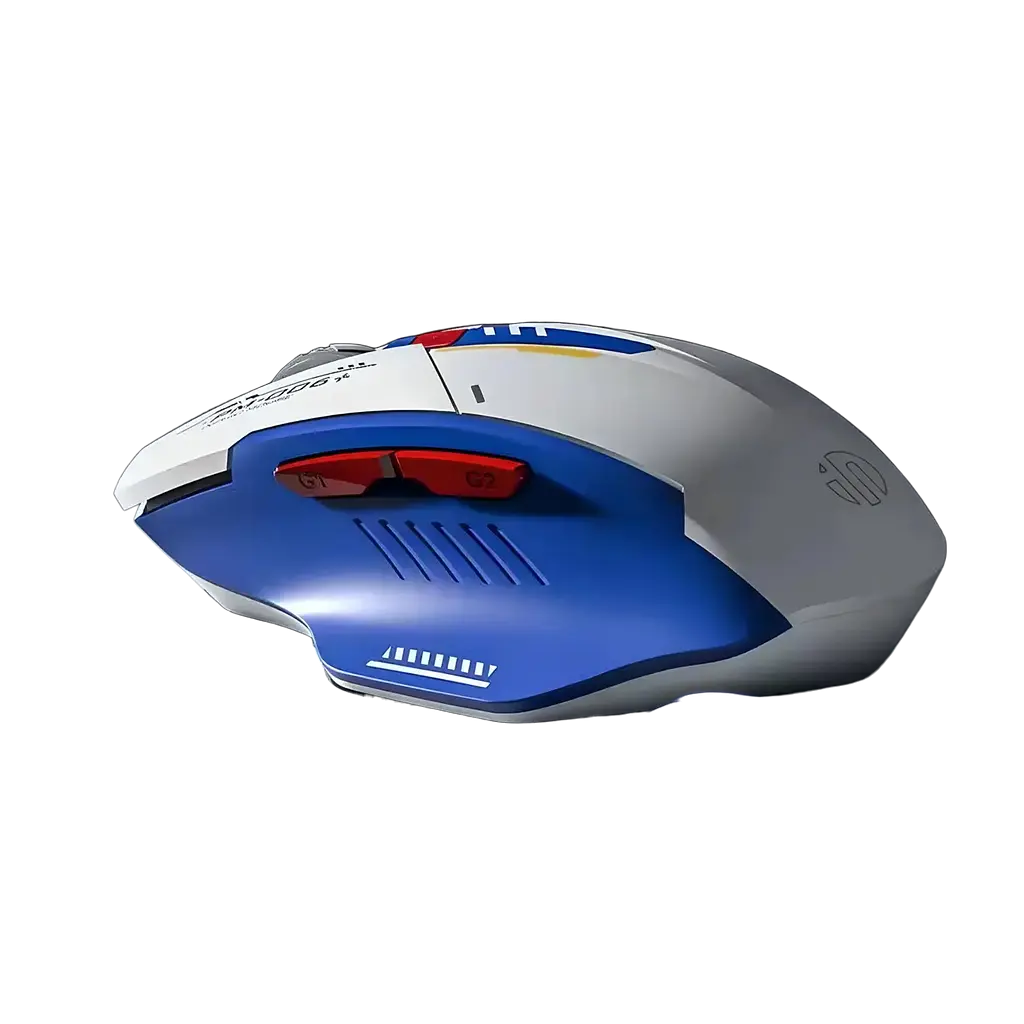 Комплект (миша, килимок) INPHIC F9 White-Blue - фото 2