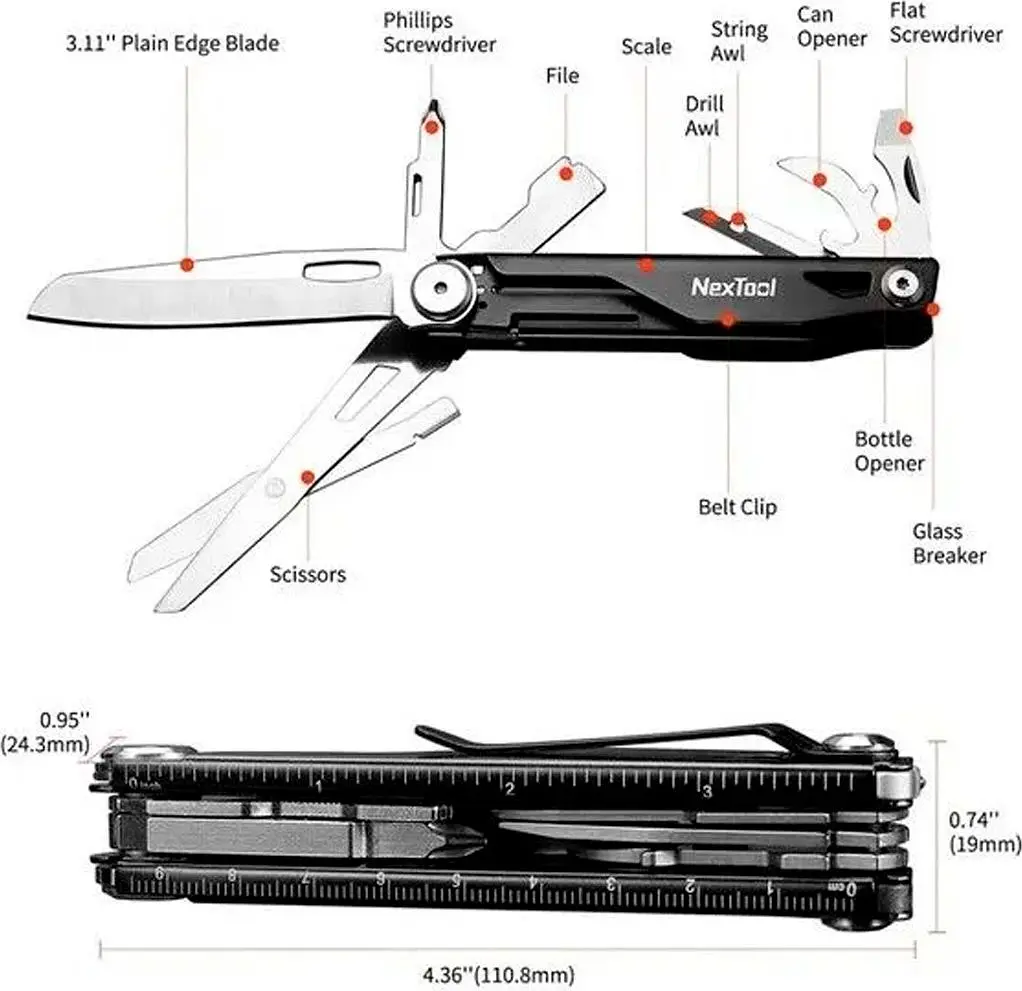 Мультитул NexTool Multi-Tool NE20224 [108032] - фото 6