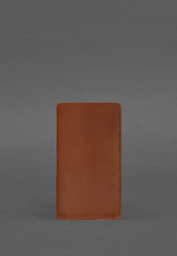 Кожаный чехол для iPhone 11 Светло-коричневый Crazy Horse - фото 3