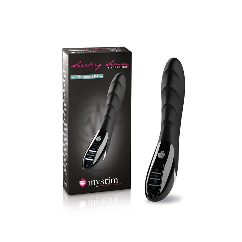Вібратор з електростимуляцією Mystim Sizzling Simon eStim Black, міостимулятор - фото 11