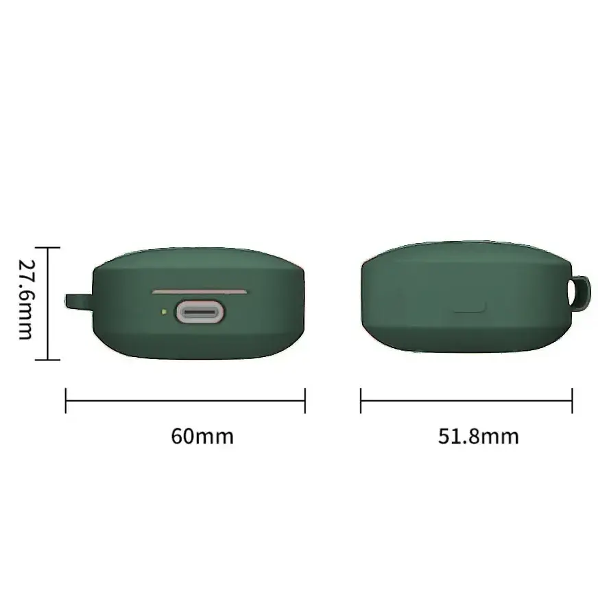 Чохол для навушників BeCover Silicon для Xiaomi Redmi Buds 6 Active Dark Green (712014) - фото 2