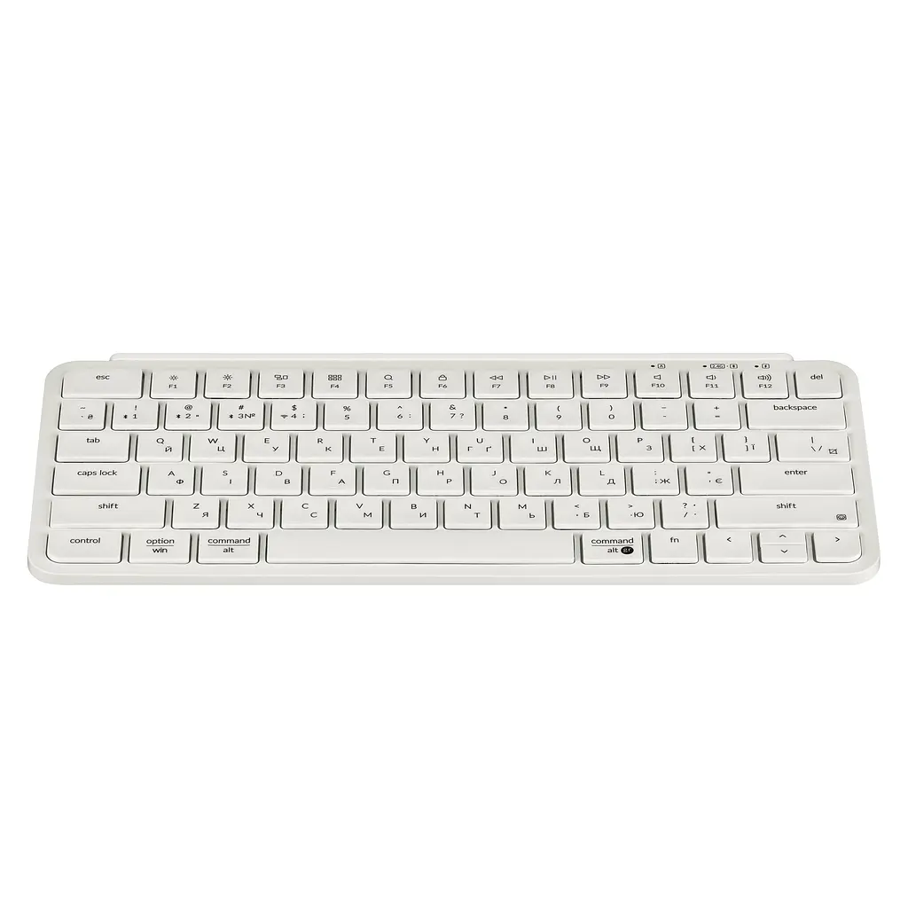 Keychron Клавиатура мембрана B1 Pro, USB/WL/BT, ivory white - фото 6