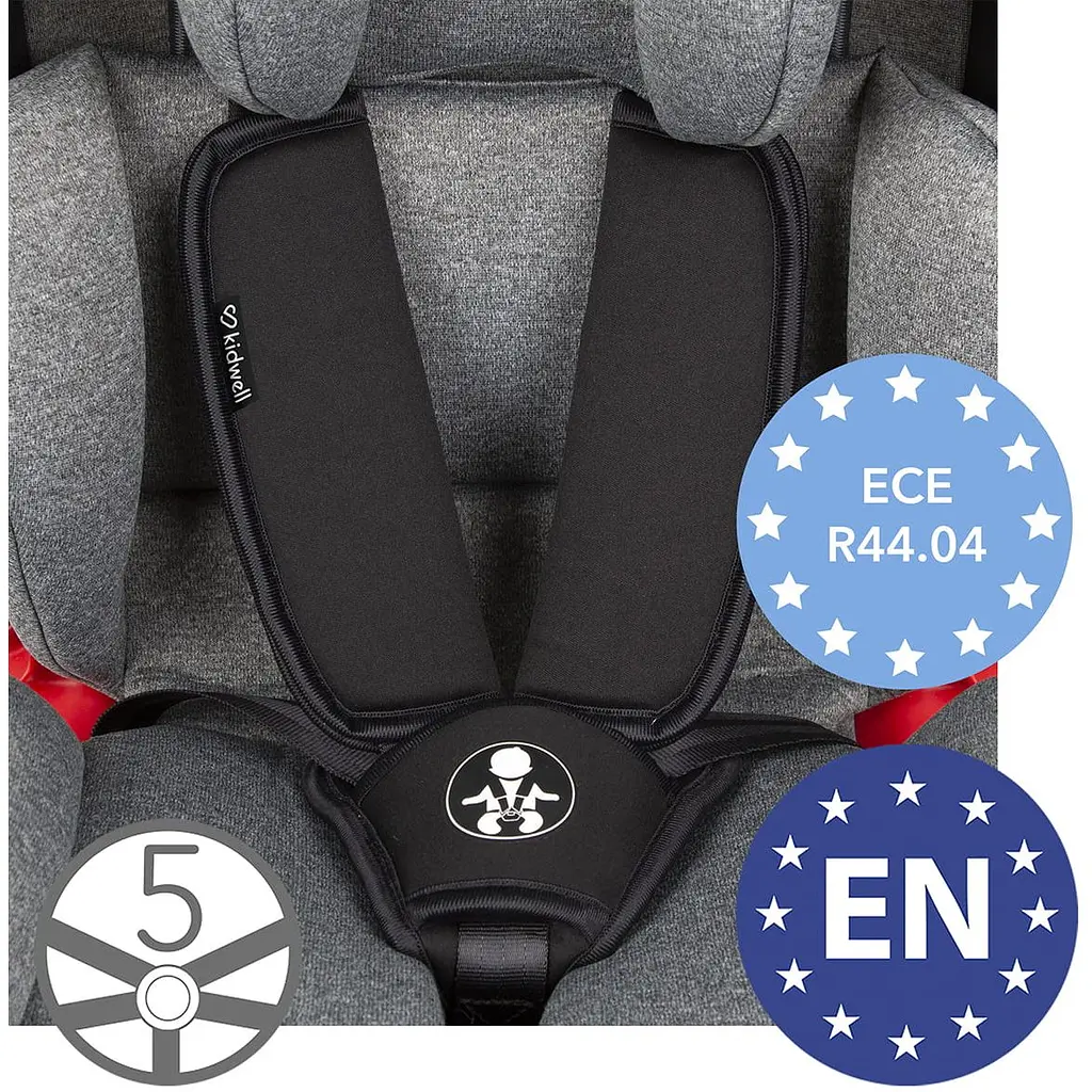 Автокресло Kidwell Orbit Isofix 0-36 кг Black - фото 11
