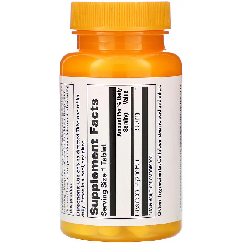 L-лізин Thompson L-Lysine 500 мг - фото 2