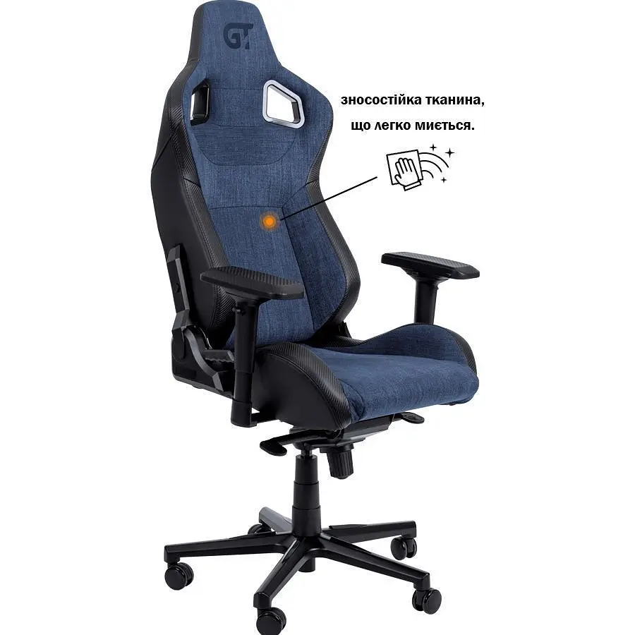 Геймерське крісло GT Racer X-8005 Dark Blue/Black [147951] - фото 3