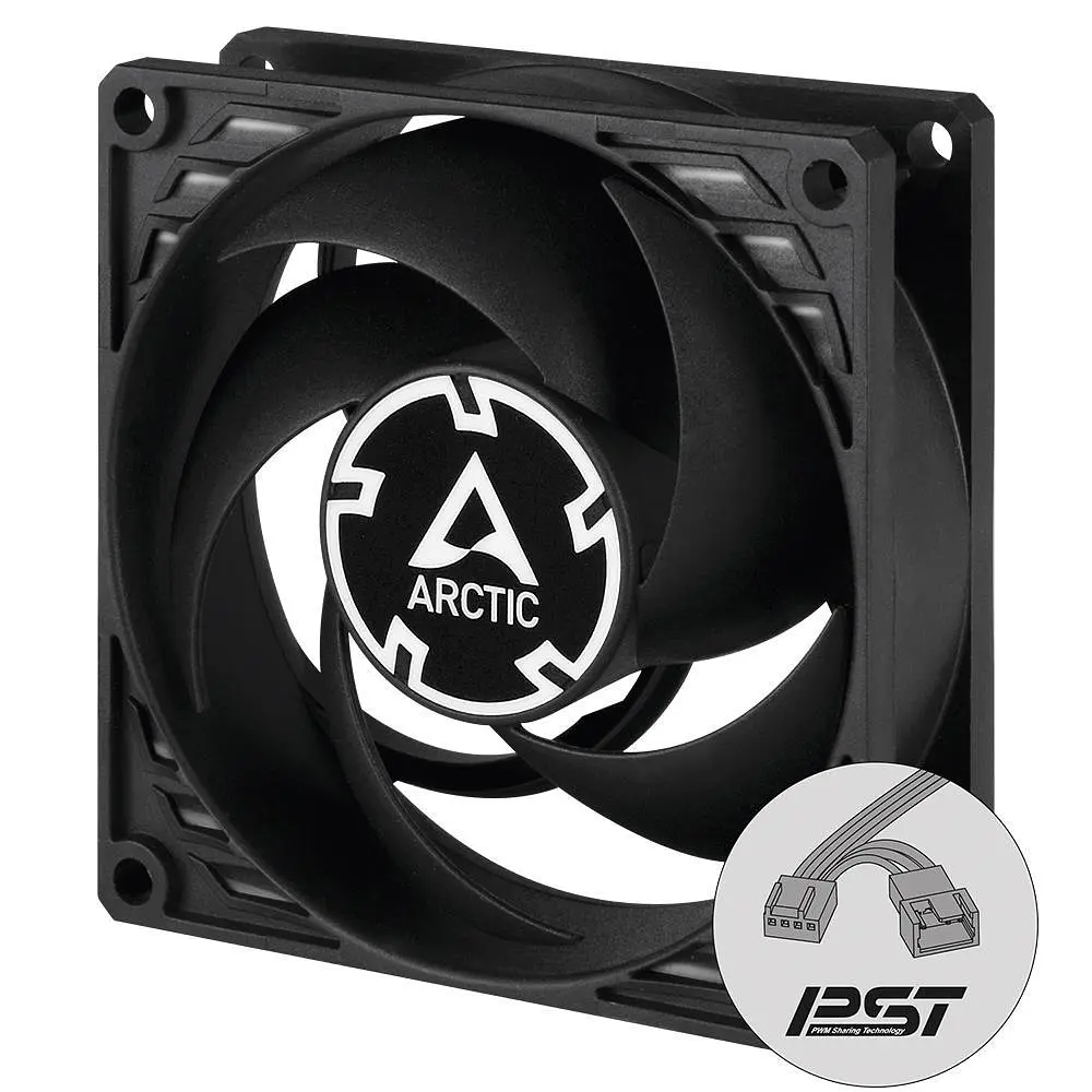 Корпусний вентилятор 80 мм Arctic PWM PST P8 ACFAN00150A Black - фото 2