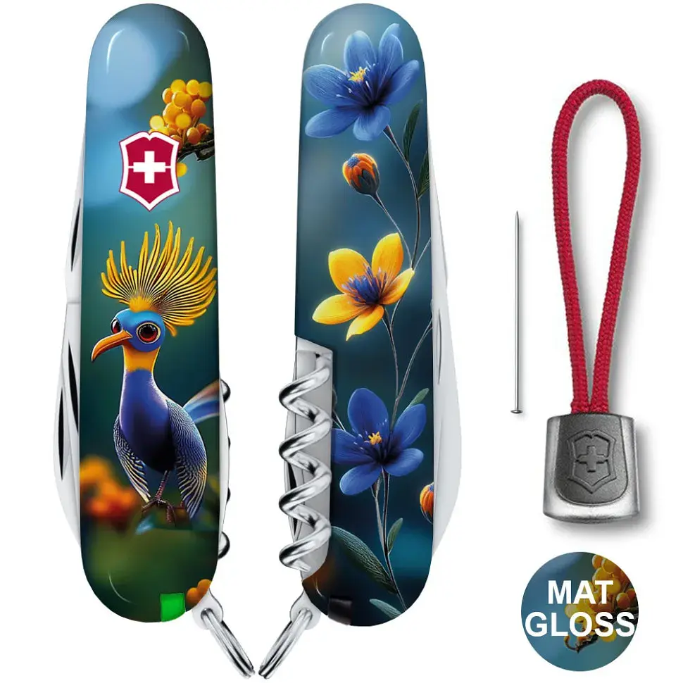 Складаний ніж Victorinox SPARTAN DESIGN Райська синя пташка - фото 3
