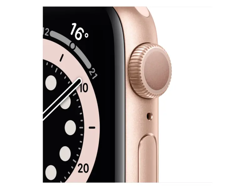 Смарт-годинник Apple Watch Series 6 44mm Gold Aluminum Case with Pink Sand Sport Band (M00E3) - фото 5