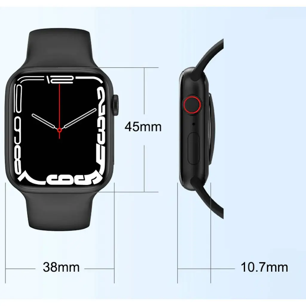 Смарт-годинник IWO Smart Watch series 7 Sport Red (IW000S7SR) - фото 3
