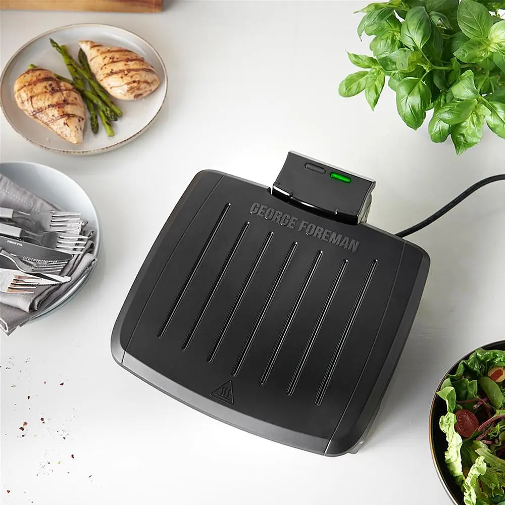 Гриль Russell Hobbs George Foreman притискний Immersa Medium 1300Вт з'ємні пластини метал пластик чорний (28310-56) - фото 8