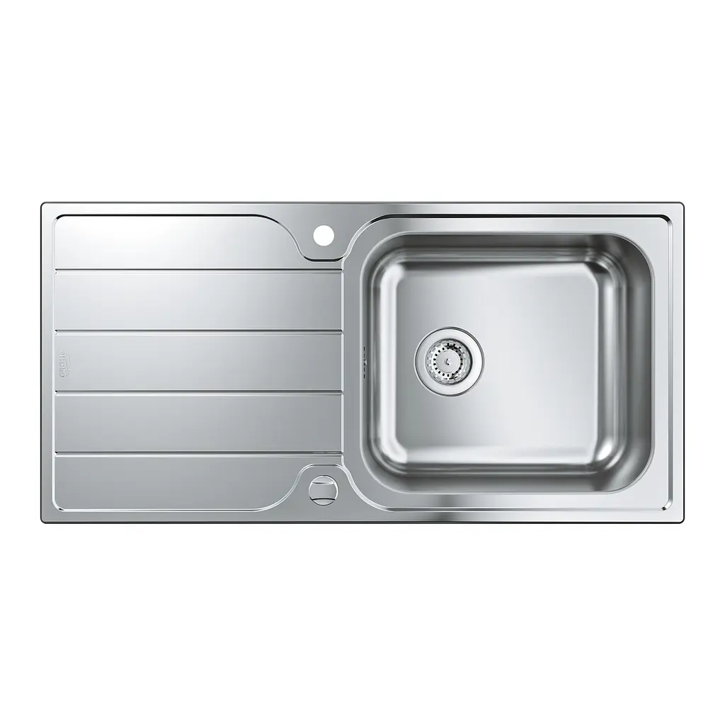 Кухонна мийка Grohe 1000 x 500 мм з ексцентриком, 1 чаша, матова 31563SD1, Нержавіюча сталь - фото 2
