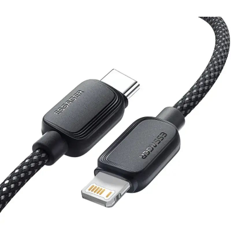 Дата кабель USB-C to Lightning 1.0m 20W black Essager (EXCTL-WL01-P) - фото 2