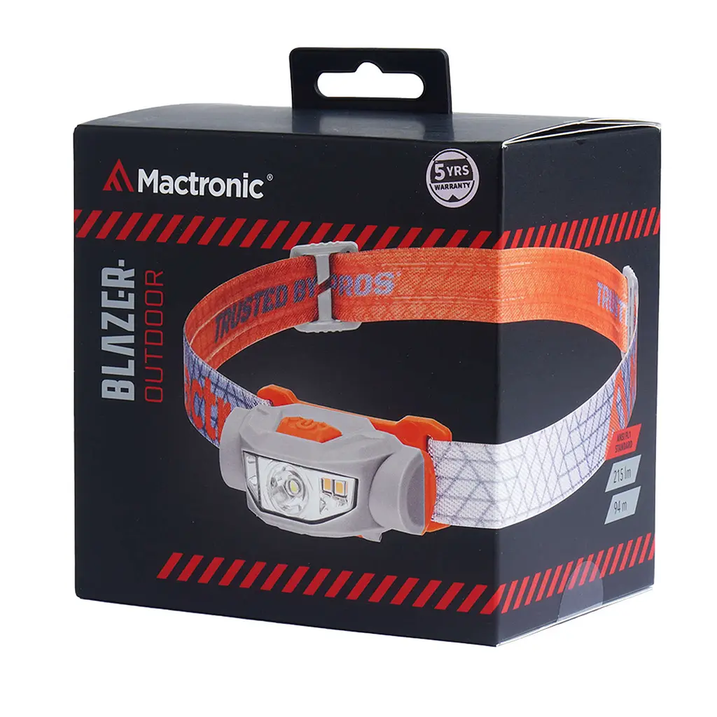 Ліхтар налобний Mactronic Blazer (215 Lm) Cool White/Warm White/Red LED (AHL0111) - фото 2