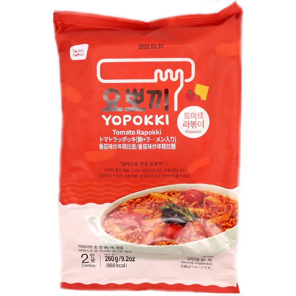Рапоккі зі смаком томату Yopokki 260г