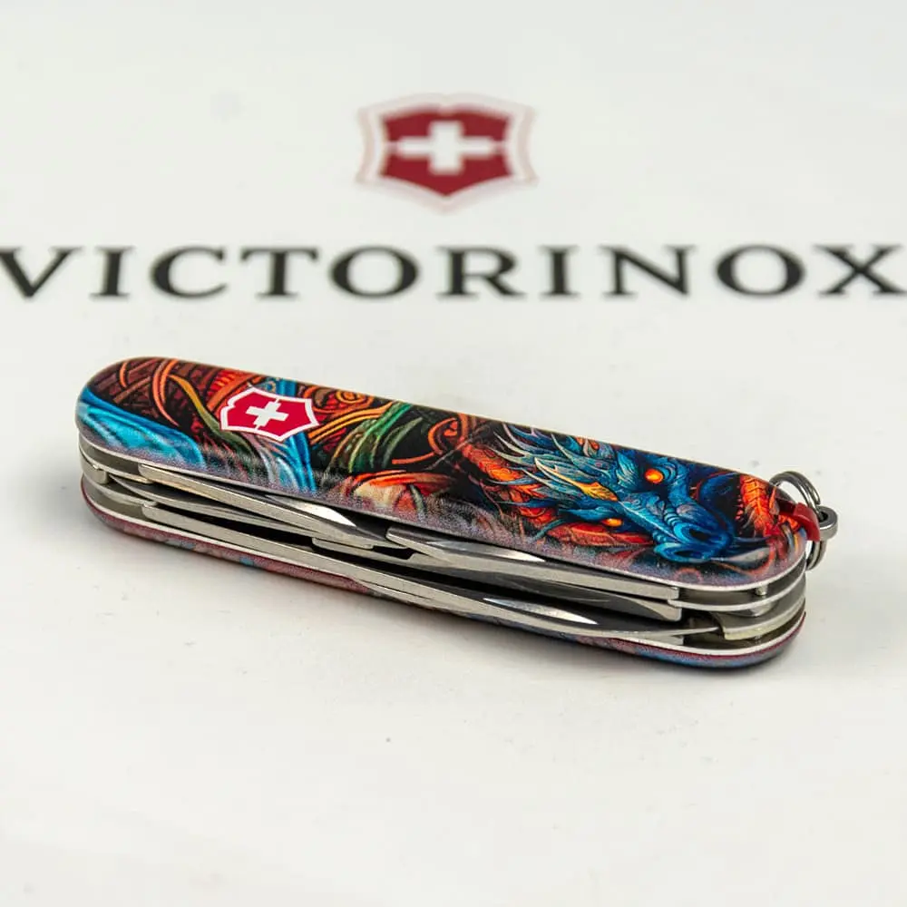 Ніж Victorinox Climber Zodiac 91мм 14функ Сапфіровий дракон - фото 6