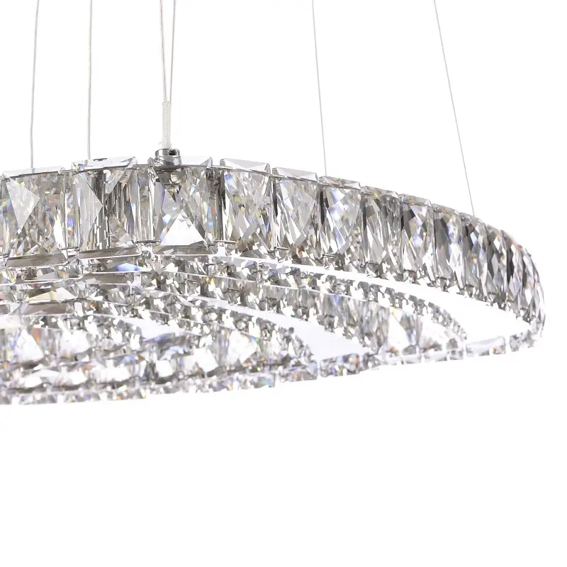 Люстра підвісна Brille кришталева LED 60W NW CH (BR-970S/3) - фото 7