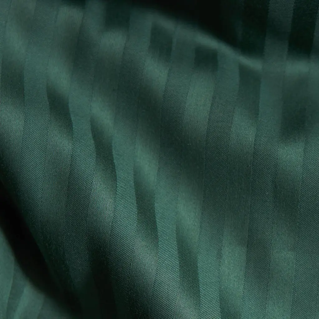 Комплект постільної білизни Moon&Star Satin Stripe Mystic Green Полуторні 143х210 наволочки 4х50х70 - фото 4