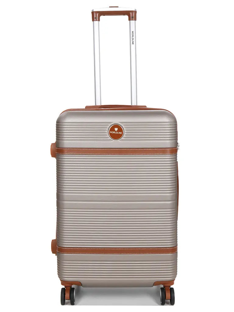 Валіза середня M ABS-пластик Worldline Airtex 629 67×45×27см 74л Шампань - фото 2