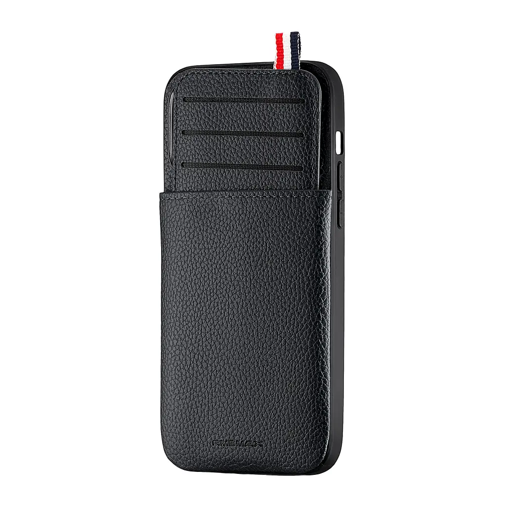 Чохол Jinduka Leather Pocket iPhone 14 Pro Max Black - фото 4