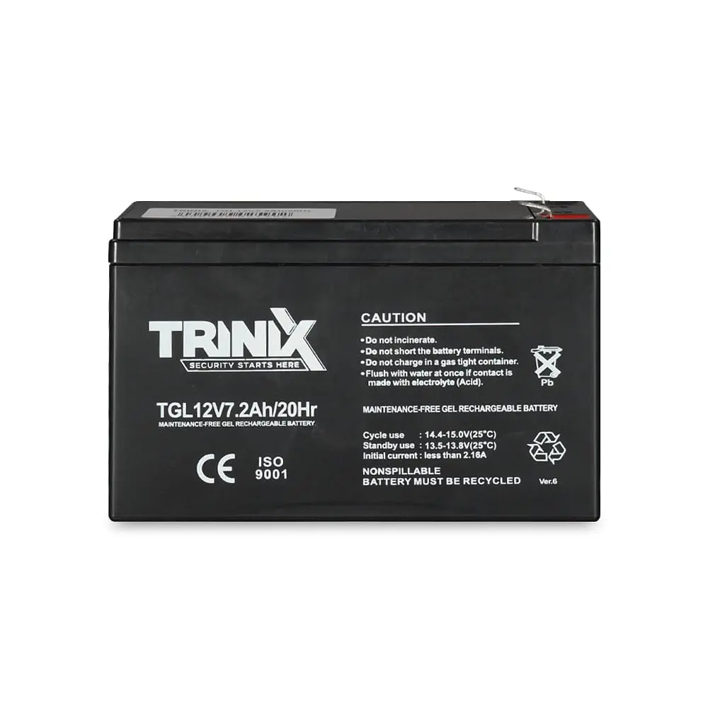 Акумуляторна батарея гелева 12В 7.2Аг Trinix TGL12V7.2Ah/20Hr GEL (44-00060) - фото 2