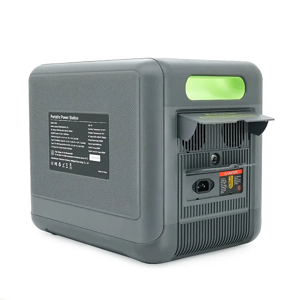 Портативная зарядная станция FOSSiBOT F2400, 2200W/2048Wh LiFePO₄, MPPT 500W max, XT60-12V/25А, 2xDC5521-12V-3A, CarPort-12V-10A, 2xAC230V, 2xUSB-A-18W, 4xUSB-C-100W, Wi-Fi, Bluetooth, charge 2 h,386*840*321 мм. 22кг - фото 5