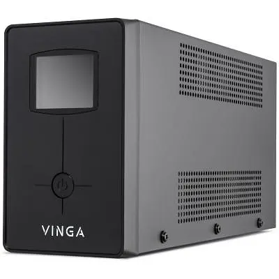 Пристрій безперебійного живлення Vinga LCD 600VA metal case (VPC-600M) - фото 2