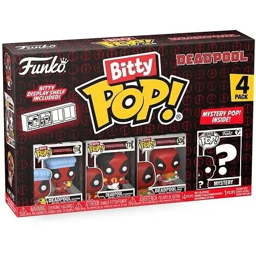 Набір Фігурок Bitty Pop Marvel Дедпул Deadpool 4 Pack 3 см BP D 4P - фото 2