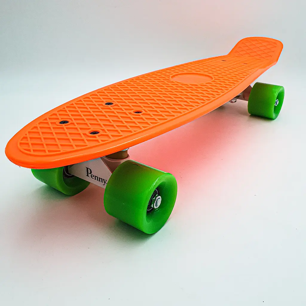 Пенні борд скейт 55х15см до 80кг ABEC 7 матові колеса скейтборд Penny Board Pastel Series помаранчевий