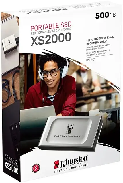 SSD накопичувач Kingston XS2000GA 500Gb USB 3.2 Type-C (SXS2000/500GA) (7165921) - фото 2