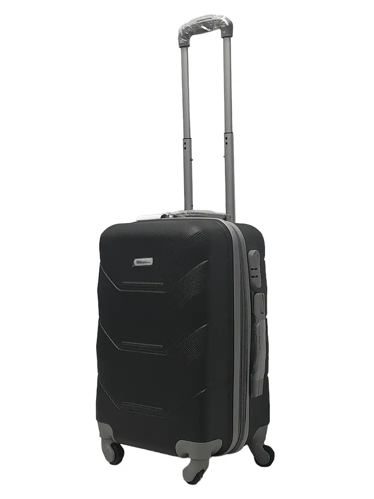 Валіза маленька S ABS-пластик Milano bag 147M 55×38×23см 45л Чорний - фото 2
