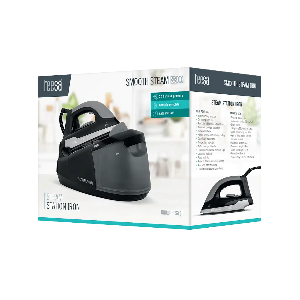 Утюг с парогенератором Teesa Smooth Steam S300 - фото 2