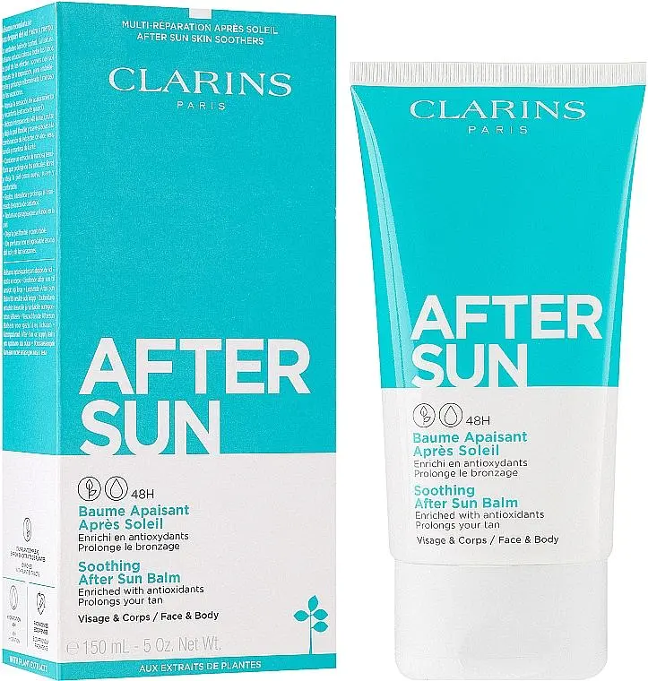 Заспокійливий бальзам після засмаги для обличчя і тіла 150 мл Clarins Soothing After Sun Balm 48H - фото 2