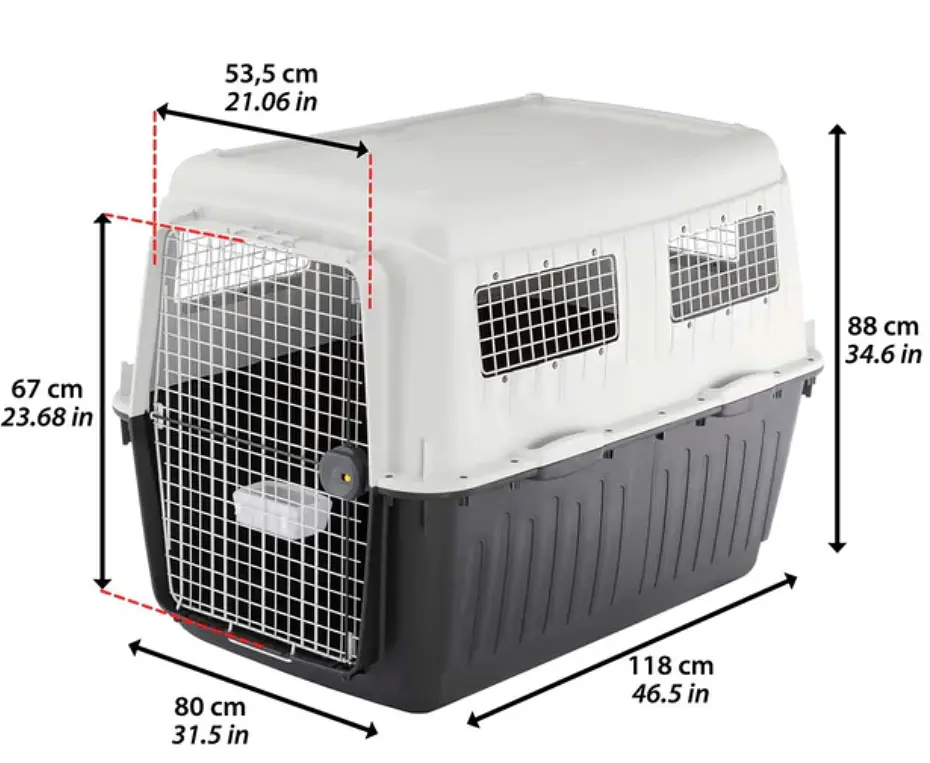 Переноска для великих собак Ferplast ATLAS 80 Professional 118 x 80 x 88 см - фото 2