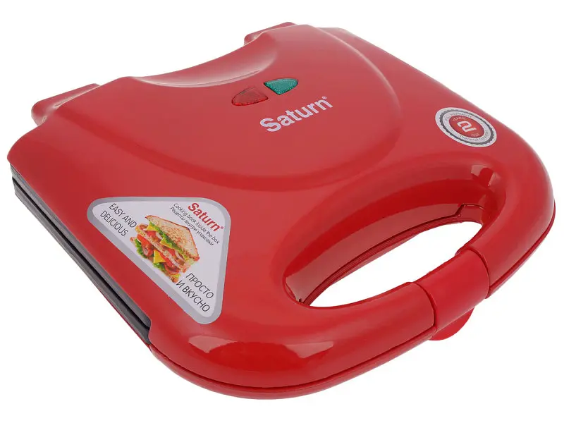 Сендвічниця Saturn ST-EC1082 Red