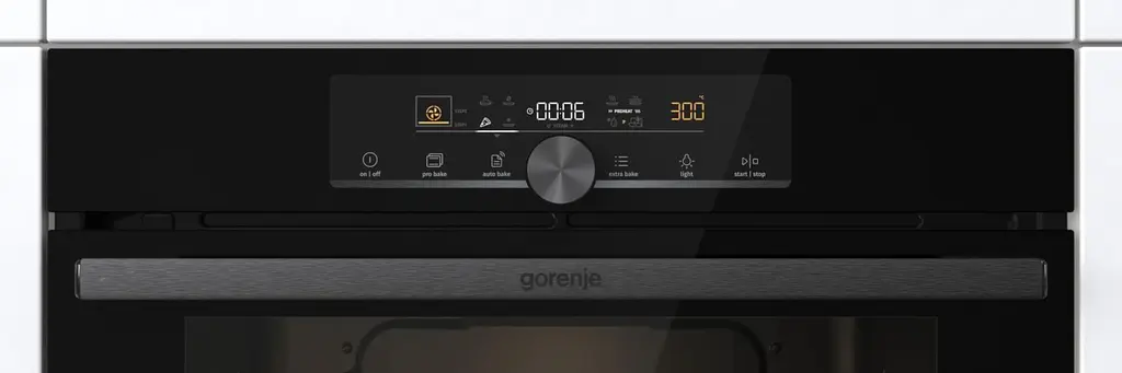 Шафа духова електрична Gorenje A+ 77 л дисплей піроліз чорний - фото 5