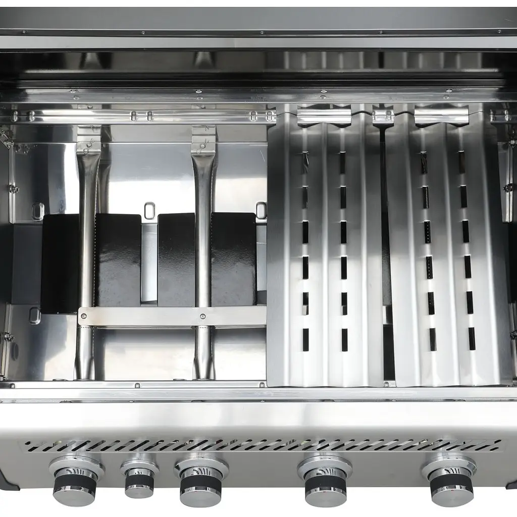 Газовий гриль Santos S-418 з бічним і заднім пальником, нержавіюча сталь (900303) - фото 8