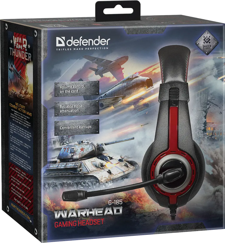 Навушники Warhead G-185 Black+Red (64106) Defender teh0021843 - фото 5