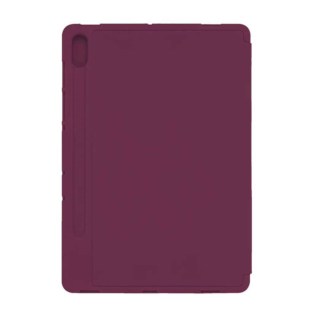 Чохол-книжка для планшета Samsung Galaxy Tab S10 FE (SM-X520/X526)/S10 Lite (SM- X400/X406), Smart Fold Pen, бордовий, 10.9 дюймів, з екошкіри + TPU, з магнітною застібкою, підставкою, тримачем під стилус, протиударний, з функцією Wake/Sleep - фото 2
