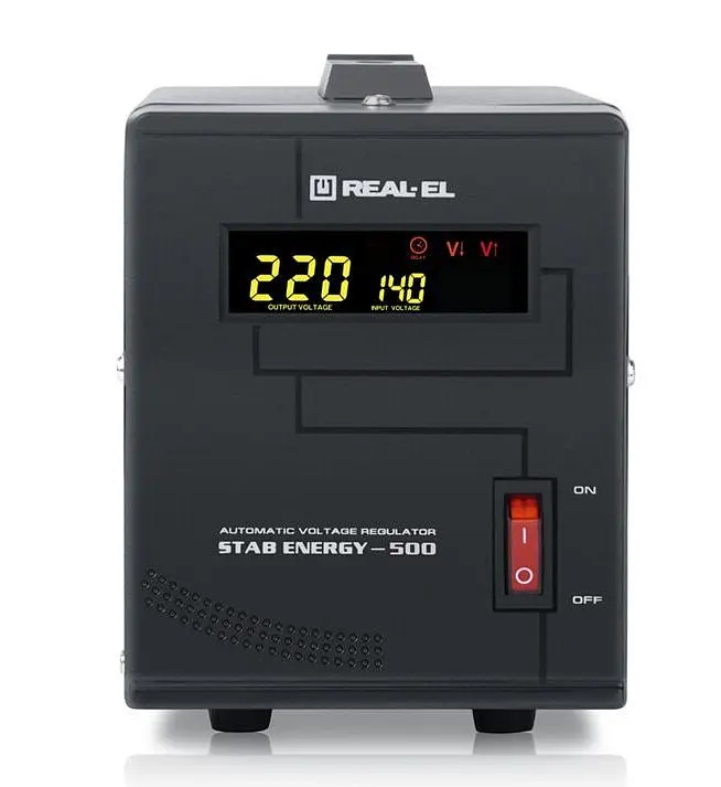 Стабілізатор REAL-EL Stab Energy-500 Black (EL122400011) - фото 4