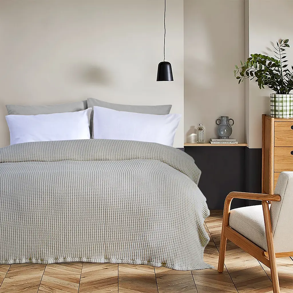 Покрывало Lotus Home - Bellia gri серый 200x220 - фото 2