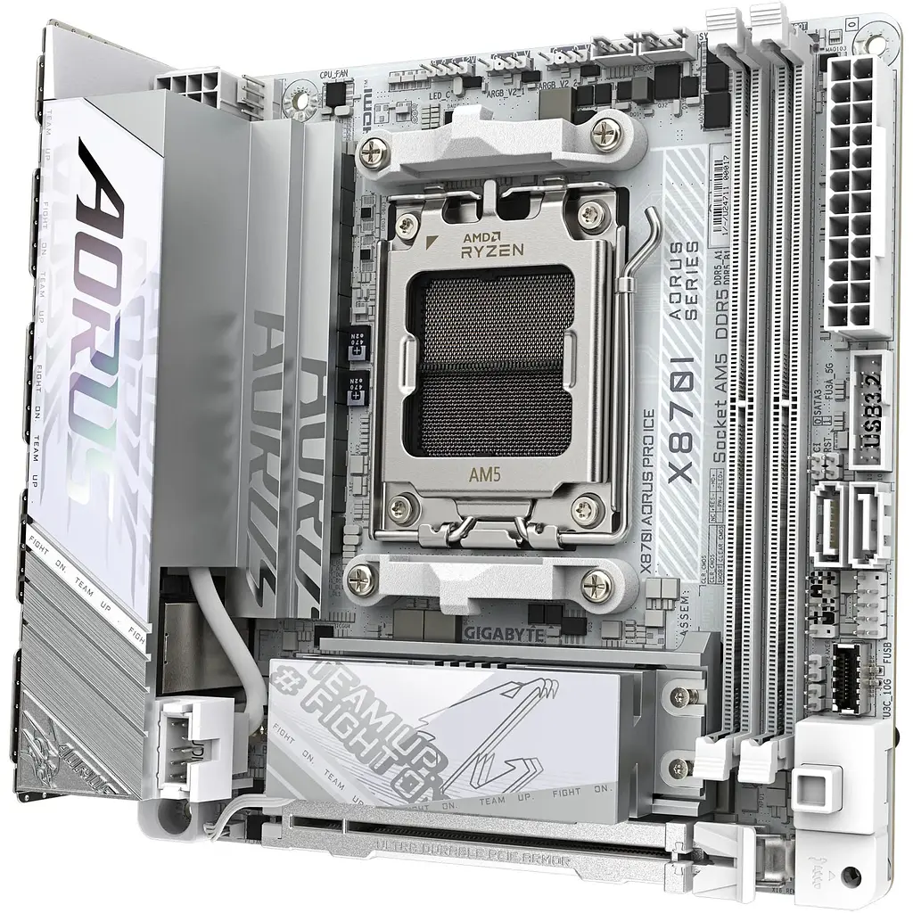 Материнська плата Gigabyte X870A AORUS PRO ICE sAM5 X870A AORUS PRO ICE 2xDDR5 M.2 Wi-Fi BT HDMI Type-C ATX - фото 3