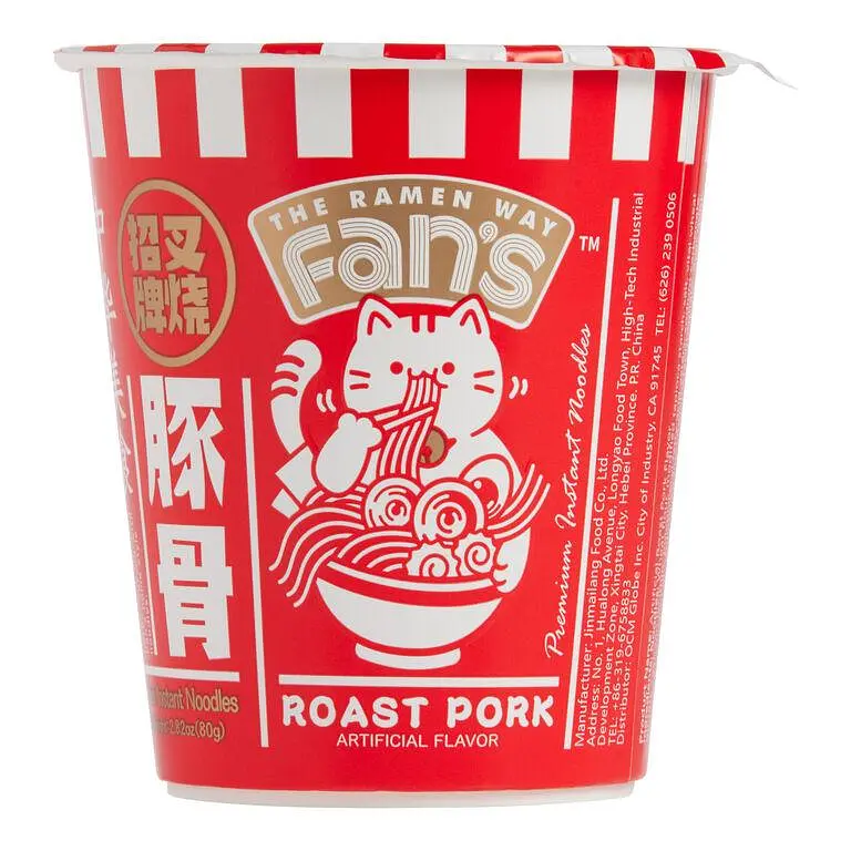 Суп швидкого приготування Fan's Roast Pork Noodle Soup Cup Смажена свинина 95 г