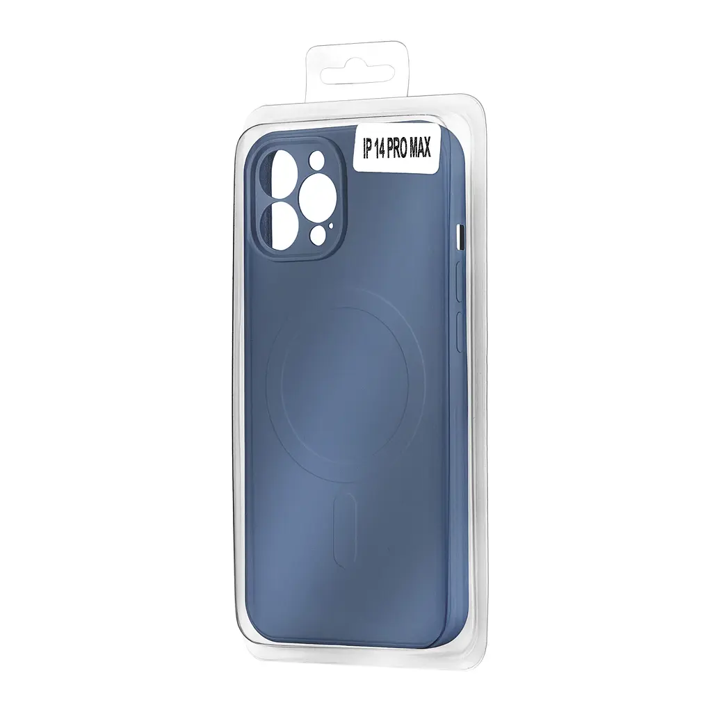 Чохол TPU Matte Case Protected Camera with MagSafe iPhone 14 Pro Max Blue - фото 2